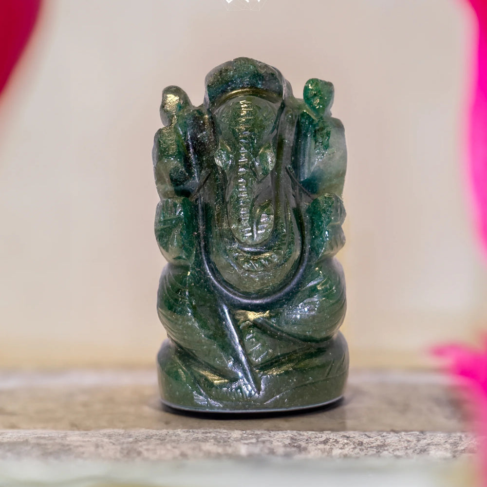 Jade Ganesha & Laxmi - Jaipur Crystal Gems