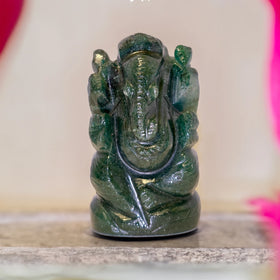 Jade Ganesha & Laxmi - Jaipur Crystal Gems