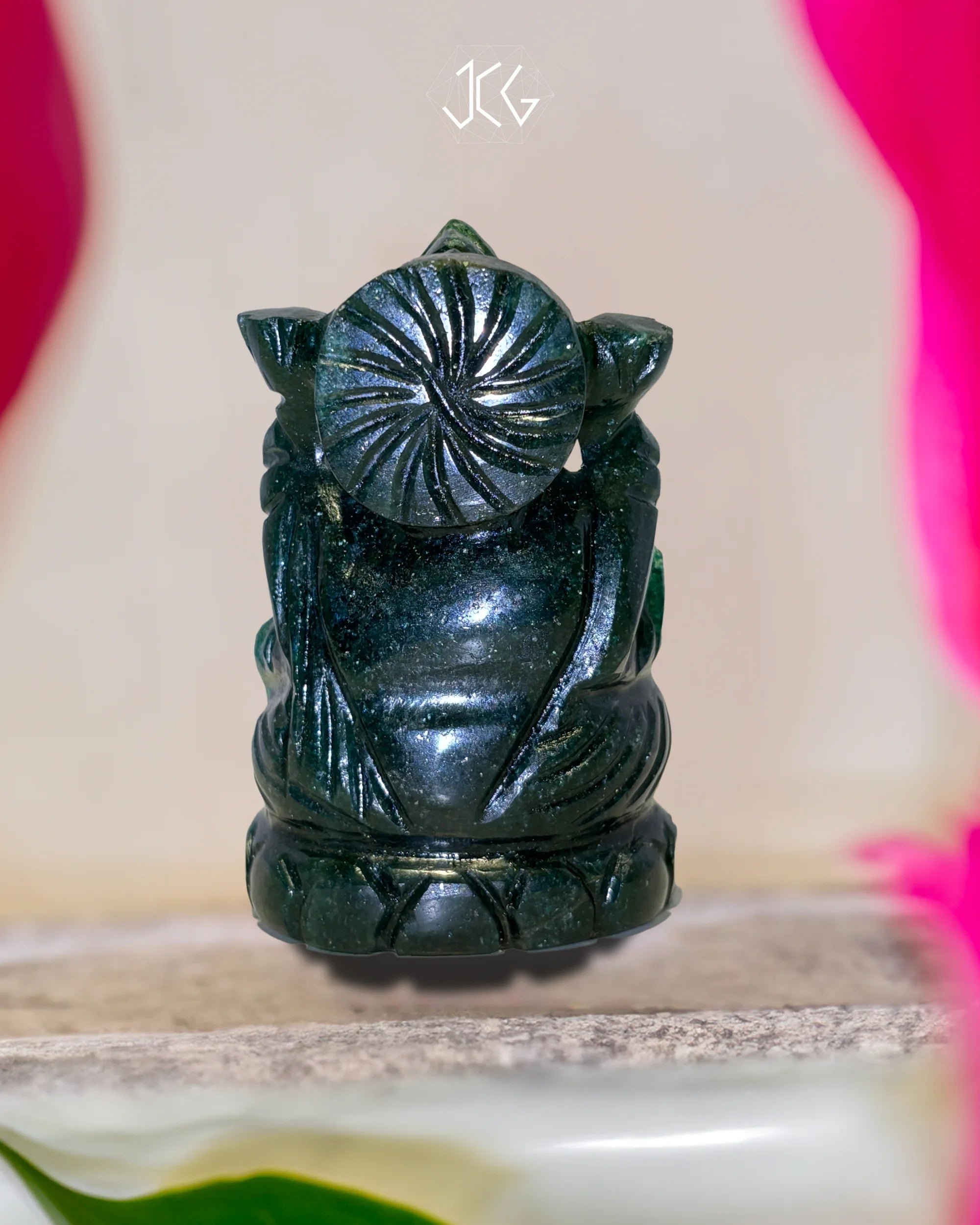 Green Jade Laxmi - Jaipur Crystal Gems