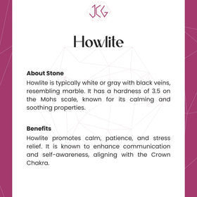 Howlite Bracelet Jaipur Crystal Gems