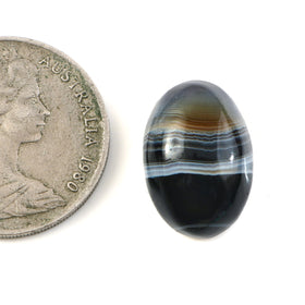Natural Sulemani Hakik Black Agate Gemstone – 12.93 Carat (14.35 Ratti) (With Certificate)