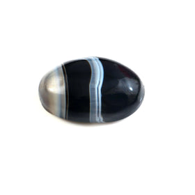 Natural Sulemani Hakik Black Agate Gemstone – 11.02 Carat (12.23 Ratti) (With Certificate)