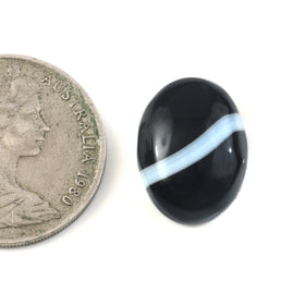 Natural Sulemani Hakik Black Agate Gemstone – 11.54 Carat (12.81 Ratti) (With Certificate)