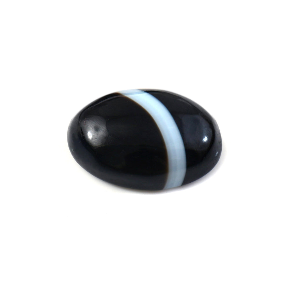 Natural Sulemani Hakik Black Agate Gemstone – 11.54 Carat (12.81 Ratti) (With Certificate)