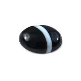Natural Sulemani Hakik Black Agate Gemstone – 11.54 Carat (12.81 Ratti) (With Certificate)