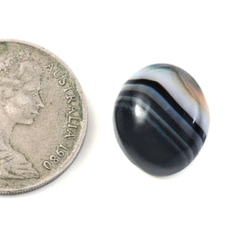 Natural Sulemani Hakik Black Agate Gemstone – 13.71 Carat (15.22 Ratti) (With Certificate)