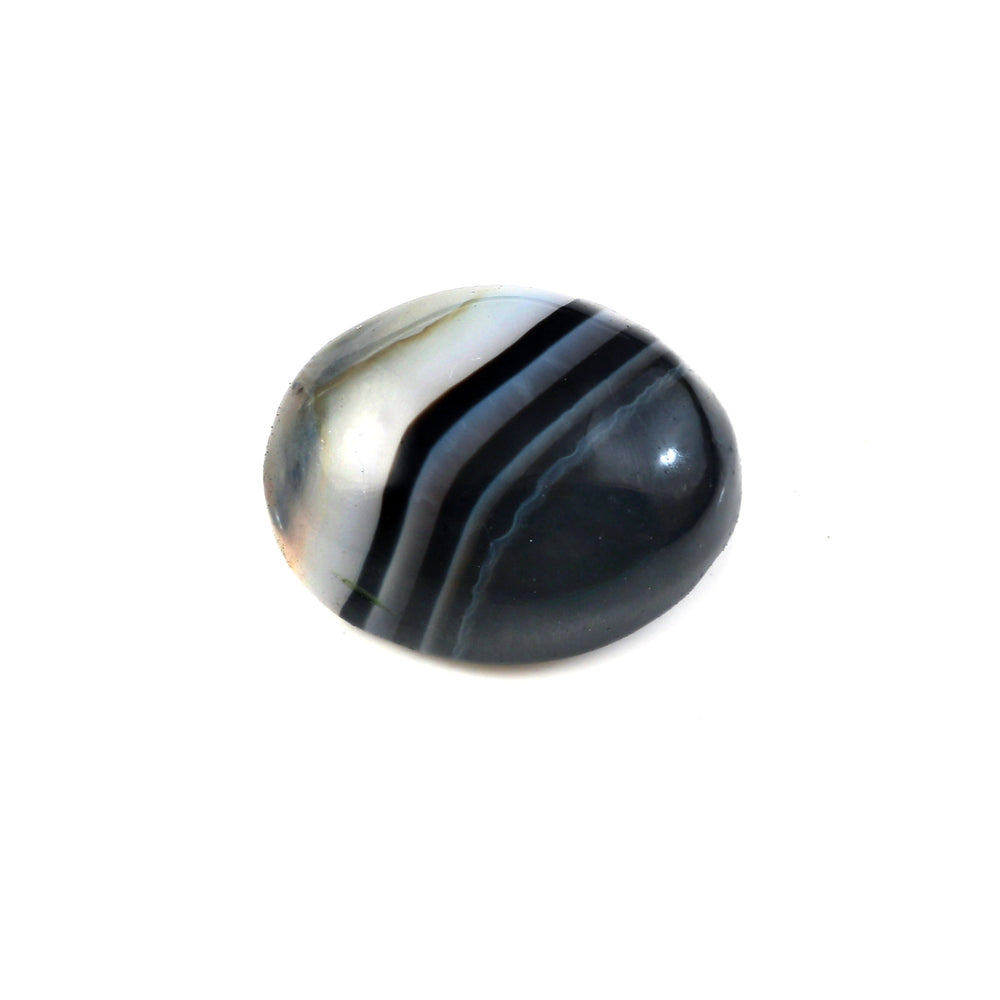 Natural Sulemani Hakik Black Agate Gemstone – 13.71 Carat (15.22 Ratti) (With Certificate)