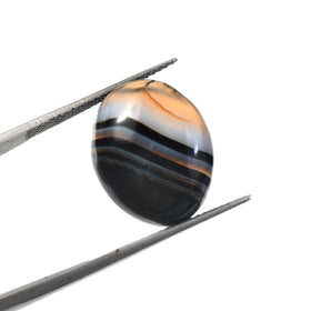 Natural Sulemani Hakik Black Agate Gemstone – 13.71 Carat (15.22 Ratti) (With Certificate)