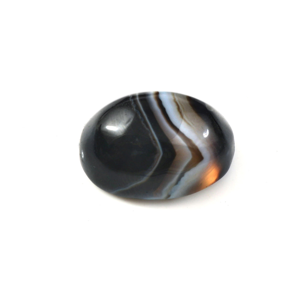 Natural Sulemani Hakik Black Agate Gemstone – 13.95 Carat (15.48 Ratti) (With Certificate)