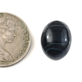Natural Sulemani Hakik Black Agate Gemstone – 13.21 Carat (14.66 Ratti) (With Certificate)