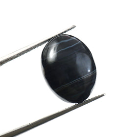 Natural Sulemani Hakik Black Agate Gemstone – 13.21 Carat (14.66 Ratti) (With Certificate)
