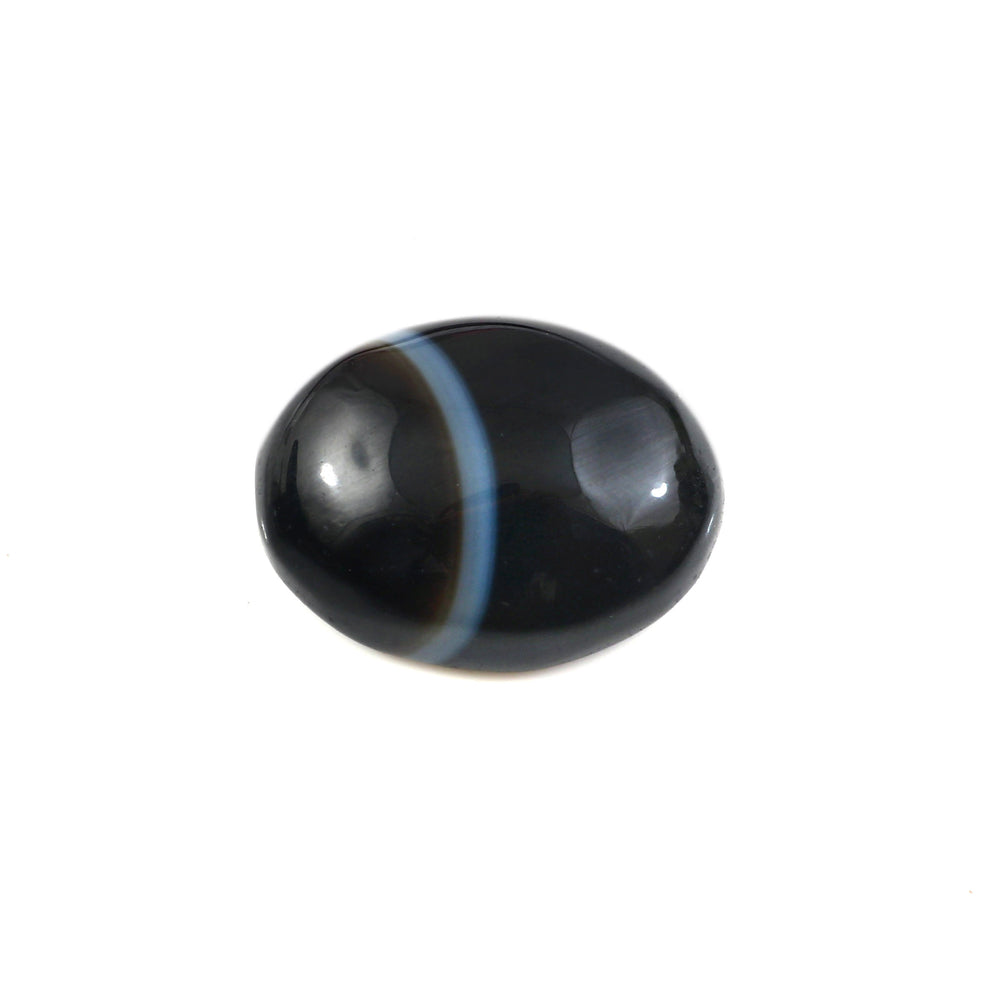 Natural Sulemani Hakik Black Agate Gemstone – 11.66 Carat (12.94 Ratti) (With Certificate)