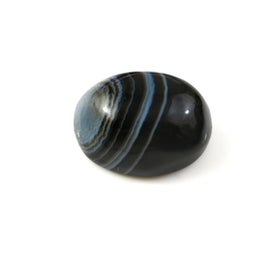 Natural Sulemani Hakik Black Agate Gemstone – 16.78 Carat (18.63 Ratti) (With Certificate)