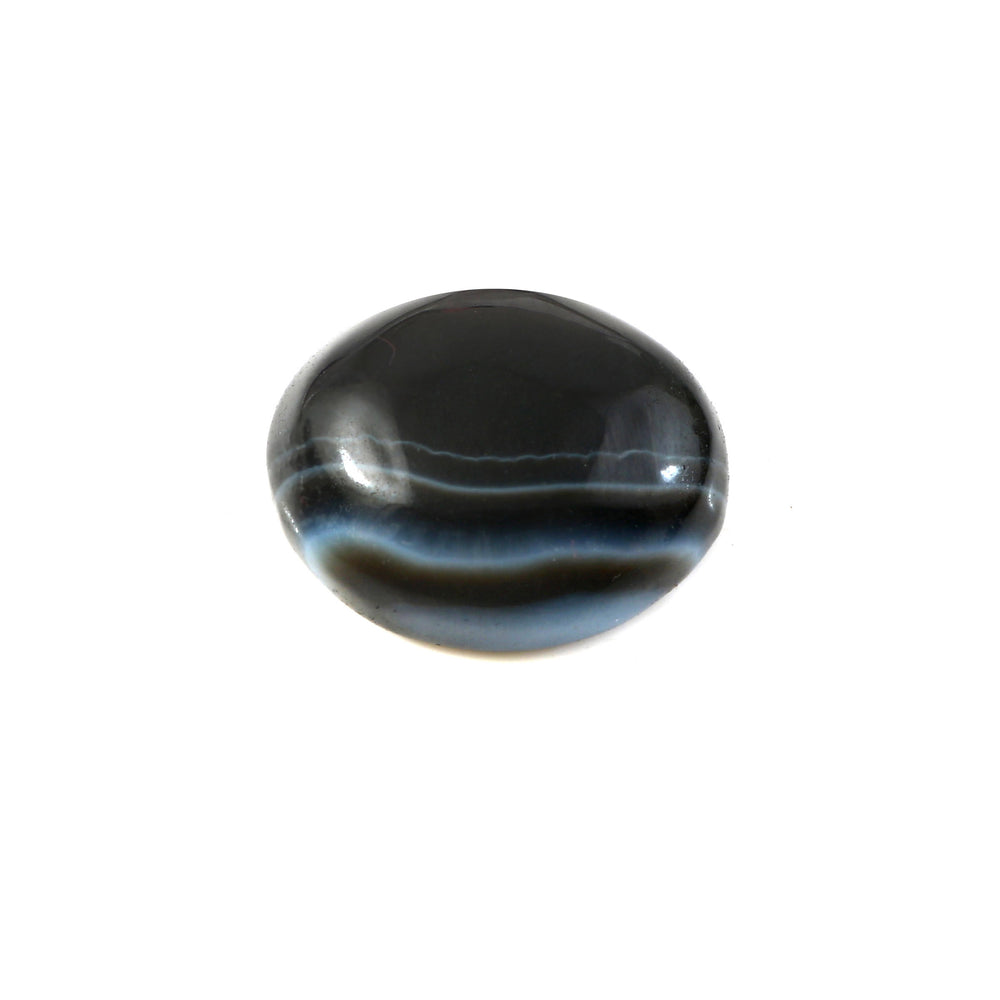 Natural Sulemani Hakik Black Agate Gemstone – 13.10 Carat (14.54 Ratti) (With Certificate)