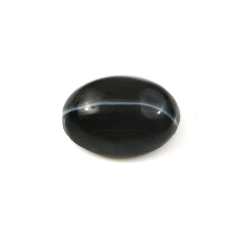 Natural Sulemani Hakik Black Agate Gemstone – 10.77 Carat (11.95 Ratti) (With Certificate)