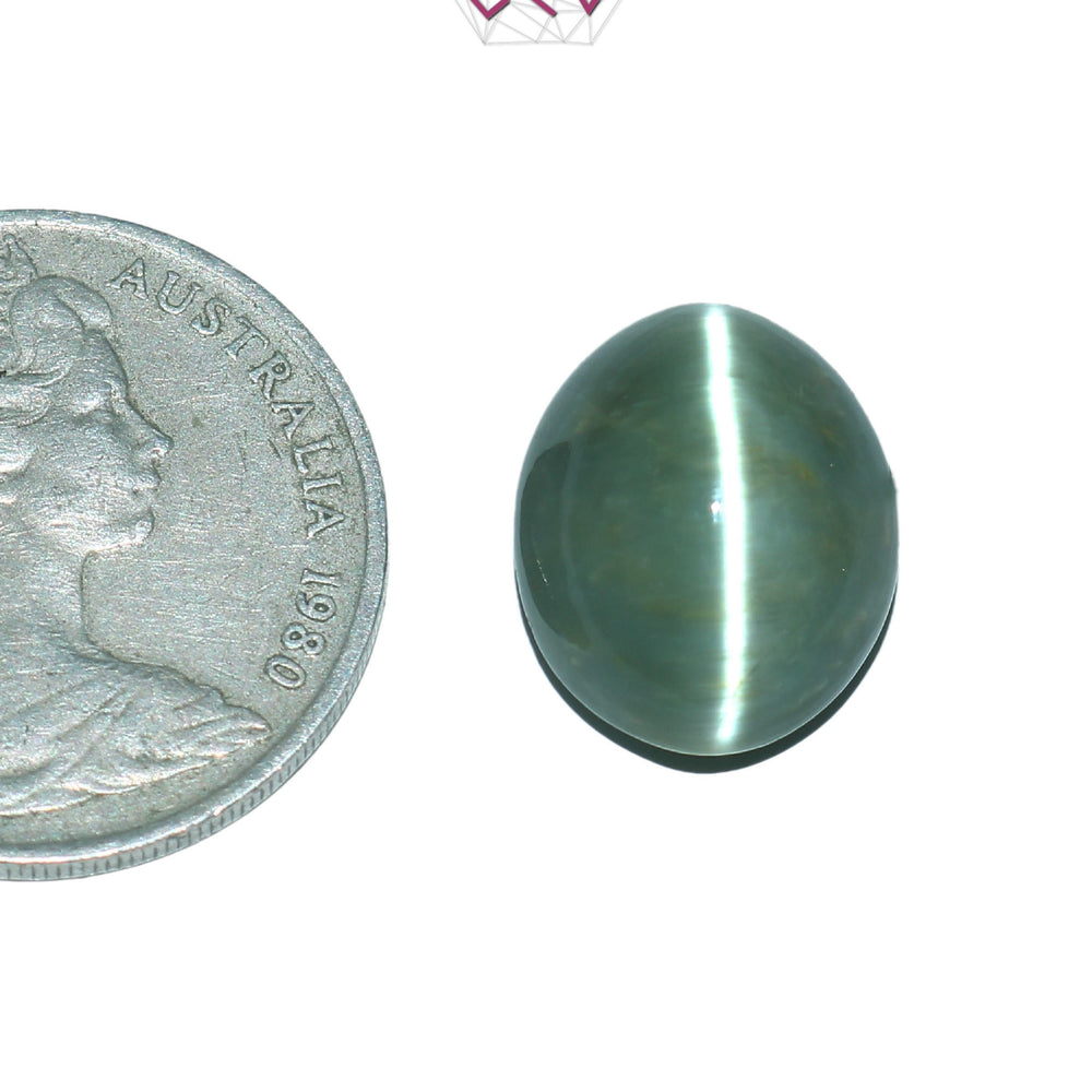 Natural Cat's Eye Lehsuniya Gemstone 10.42 Carat / 11.57 Ratti (With Certificate)