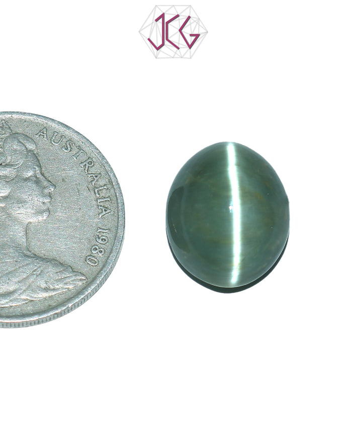Natural Cat's Eye Lehsuniya Gemstone 10.42 Carat / 11.57 Ratti (With Certificate)