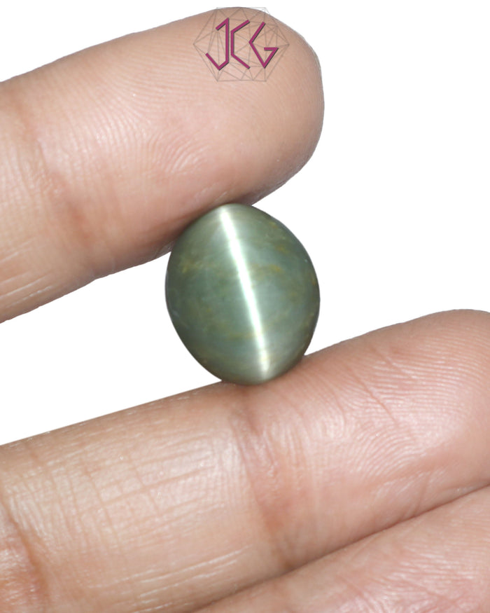 Natural Cat's Eye Lehsuniya Gemstone 10.42 Carat / 11.57 Ratti (With Certificate)