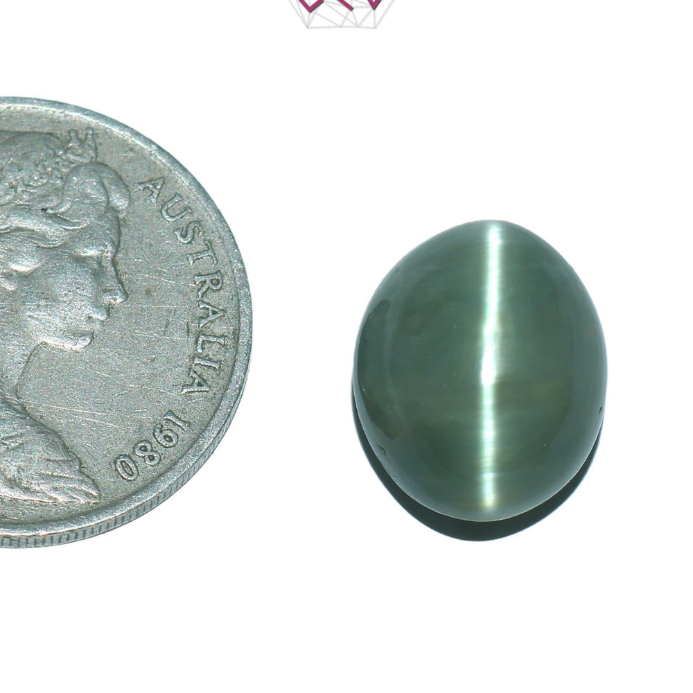 Natural Cat's Eye Lehsuniya Gemstone 11.85 Carat / 13.15 Ratti (With Certificate)