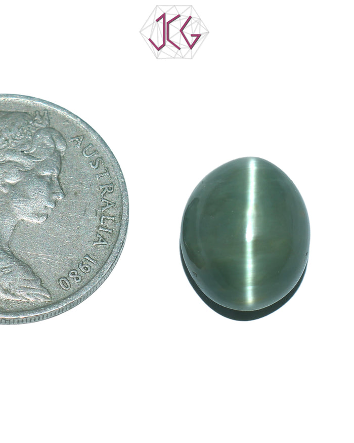 Natural Cat's Eye Lehsuniya Gemstone 11.85 Carat / 13.15 Ratti (With Certificate)