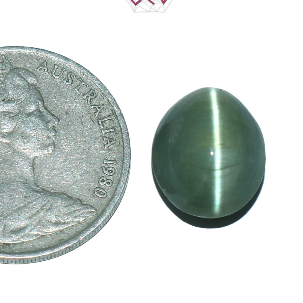 Natural Cat's Eye Lehsuniya Gemstone 10.09 Carat / 11.20 Ratti (With Certificate)