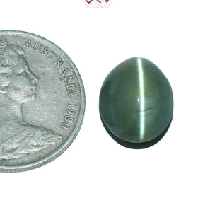 Natural Cat's Eye Lehsuniya Gemstone 10.09 Carat / 11.20 Ratti (With Certificate)