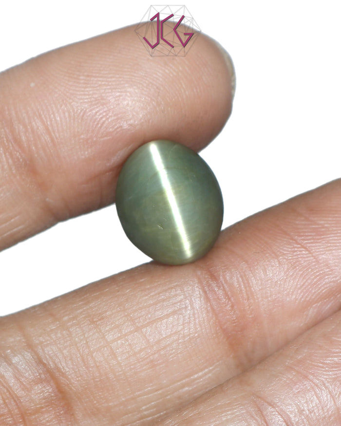 Natural Cat's Eye Lehsuniya Gemstone 10.09 Carat / 11.20 Ratti (With Certificate)