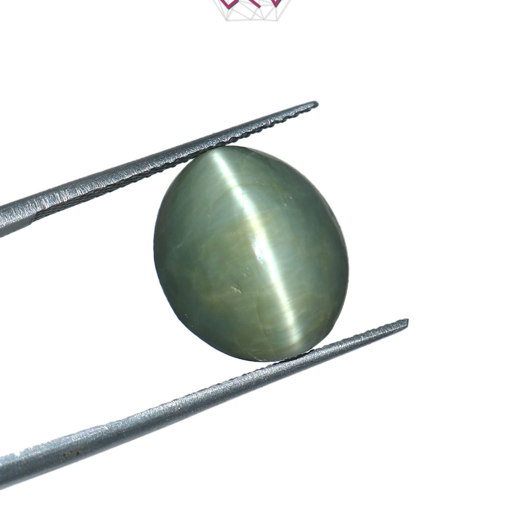 Natural Cat's Eye Lehsuniya Gemstone 10.09 Carat / 11.20 Ratti (With Certificate)