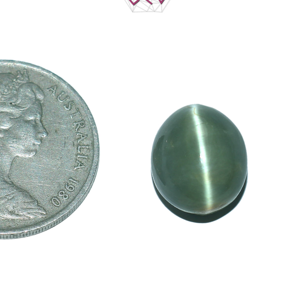 Natural Cat's Eye Lehsuniya Gemstone 11.46 Carat / 12.72 Ratti (With Certificate)