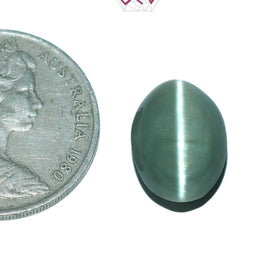 Natural Cat's Eye Lehsuniya Gemstone 9.30 Carat / 10.32 Ratti (With Certificate)