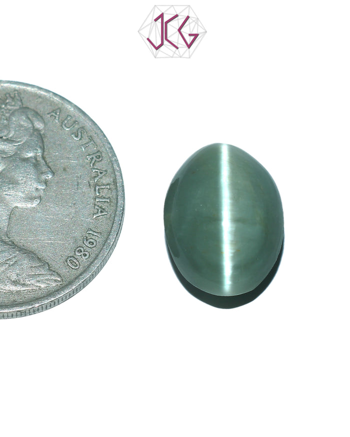 Natural Cat's Eye Lehsuniya Gemstone 9.30 Carat / 10.32 Ratti (With Certificate)
