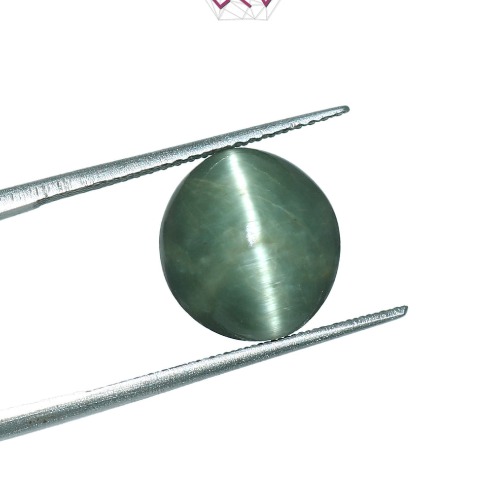 Natural Cat's Eye Lehsuniya Gemstone 6.71 Carat / 7.45 Ratti (With Certificate)