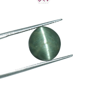Natural Cat's Eye Lehsuniya Gemstone 6.71 Carat / 7.45 Ratti (With Certificate)