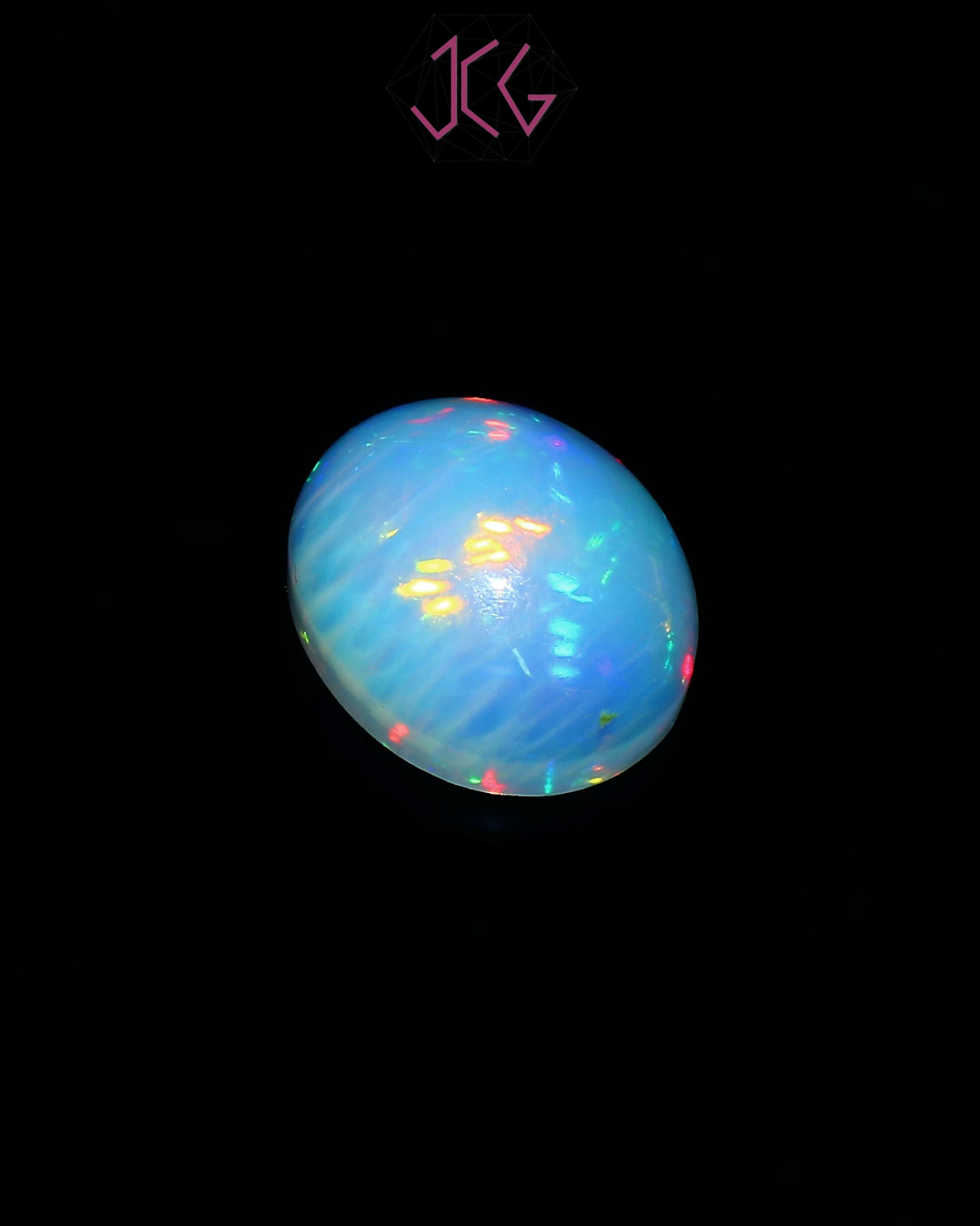 Natural Ethiopian Opal Stone 3.30 Carat / 3.63 Ratti (With Certificate)