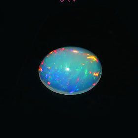 Natural Ethiopian Opal Stone 2.65 Carat / 2.90 Ratti (With Certificate)
