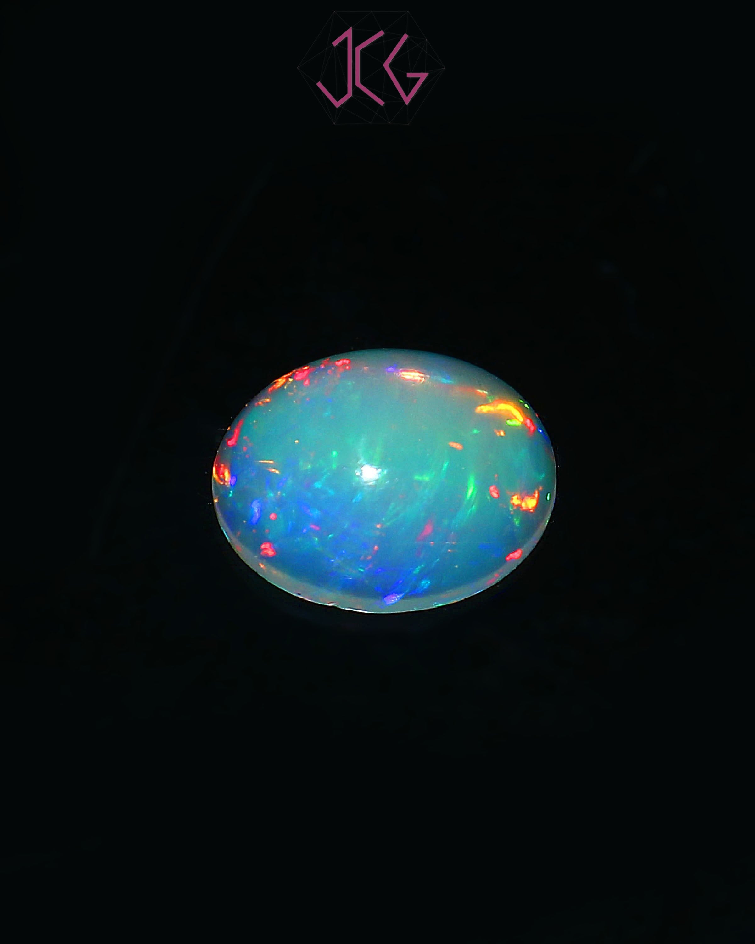 Natural Ethiopian Opal Stone 2.65 Carat / 2.90 Ratti (With Certificate)