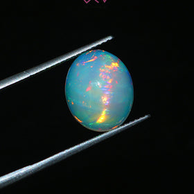 Natural Ethiopian Opal Stone 2.65 Carat / 2.90 Ratti (With Certificate)