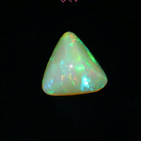 Natural Ethiopian Opal Triangle Shape Stone 4.20 Carat / 4.60 Ratti (With Certificate)