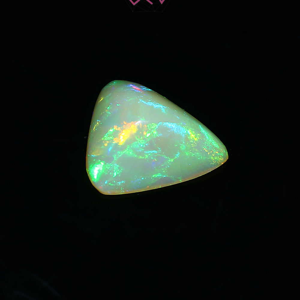 Natural Ethiopian Opal Triangle Shape Stone 4.20 Carat / 4.60 Ratti (With Certificate)