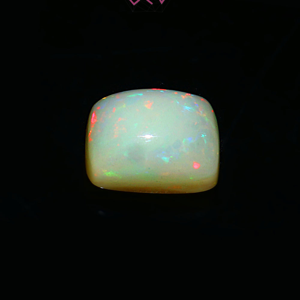 Natural Ethiopian Opal Rectangle Shape Stone 6.25 Carat / 7.85 Ratti (With Certificate)