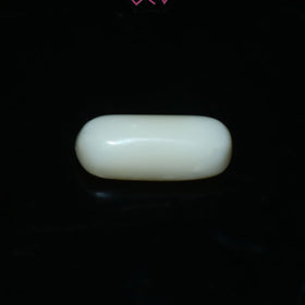 Natural White Coral Stone 5.10 Carat / 5.61 Ratti (With Certificate)