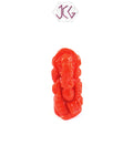 Natural Italian Coral Lord Ganesha Idol 5.15 Carat (With Certificate)