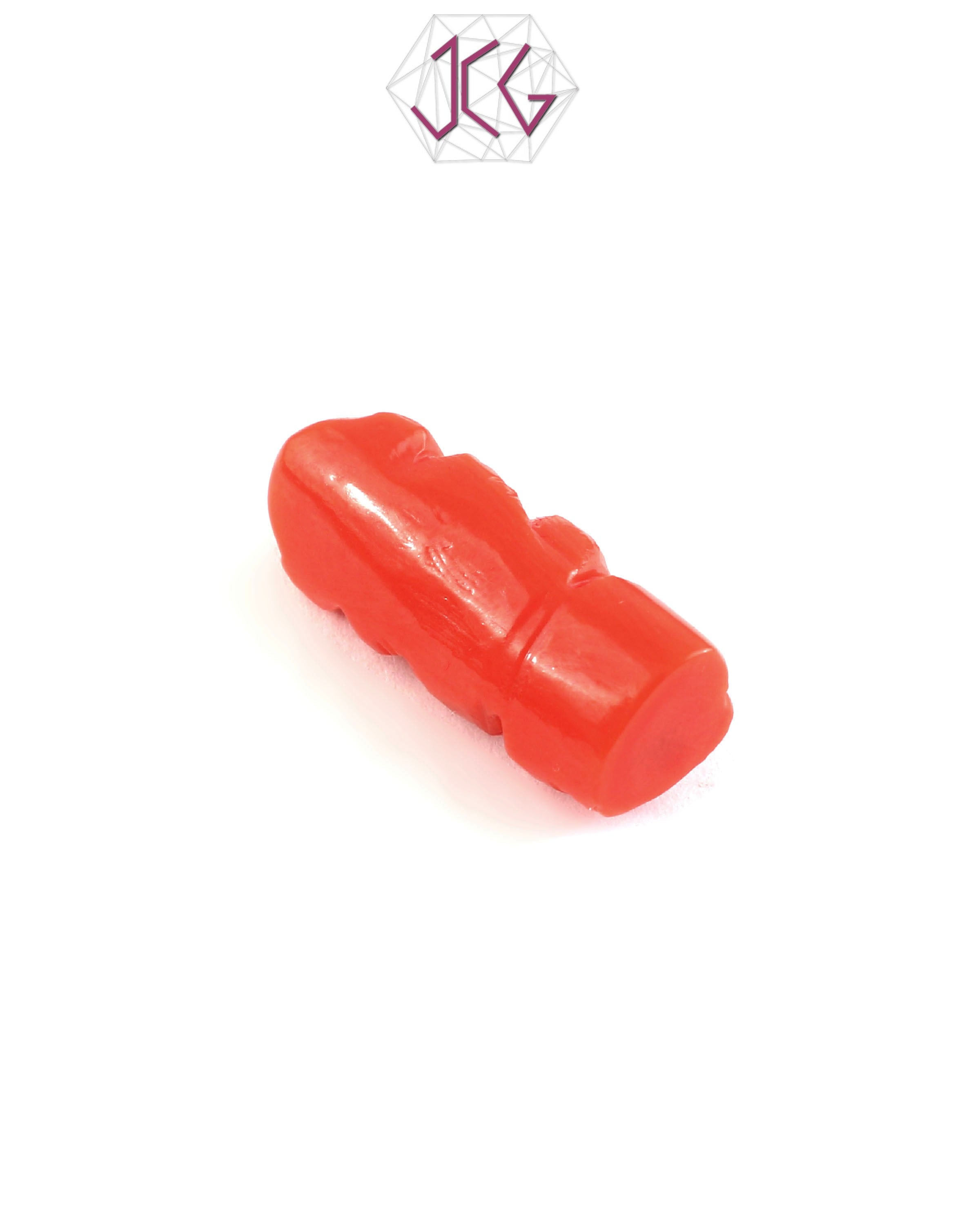 Natural Italian Coral Lord Ganesha Idol 5.15 Carat (With Certificate)