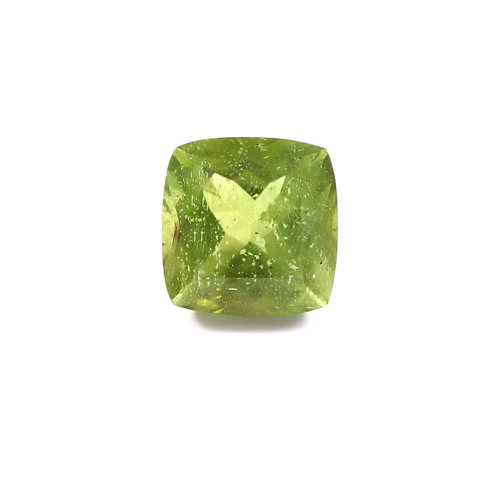 Natural Peridot Square Gemstone 5.78 Carat 6.42 Ratti (With Certificate)