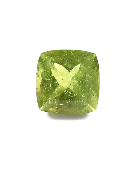 Natural Peridot Square Gemstone 5.78 Carat 6.42 Ratti (With Certificate)