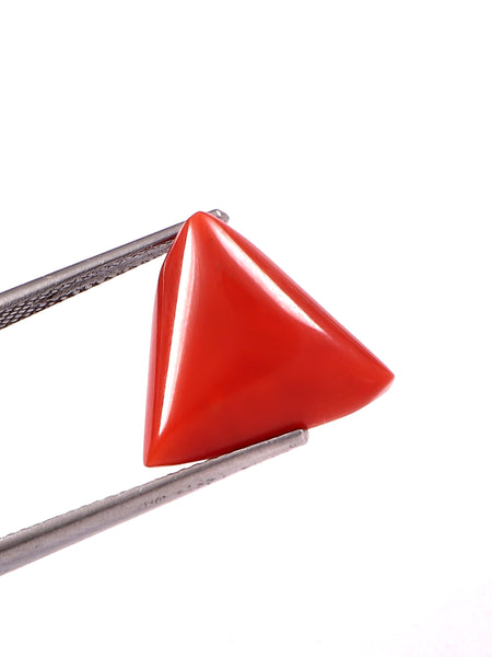 Natural Italian Red Coral Moonga Gemstone 7.47 Carat 8.29 Ratti (With Certificate)