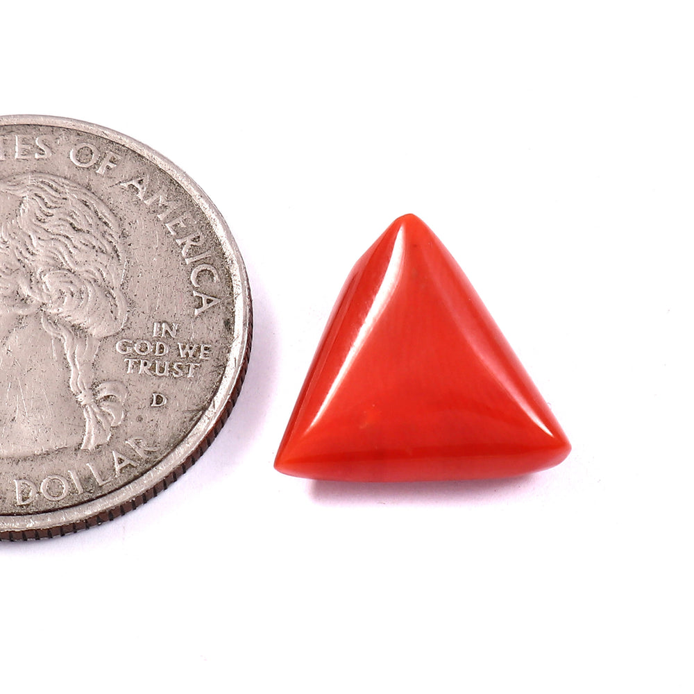 Natural Italian Red Coral Moonga Gemstone 7.47 Carat 8.29 Ratti (With Certificate)