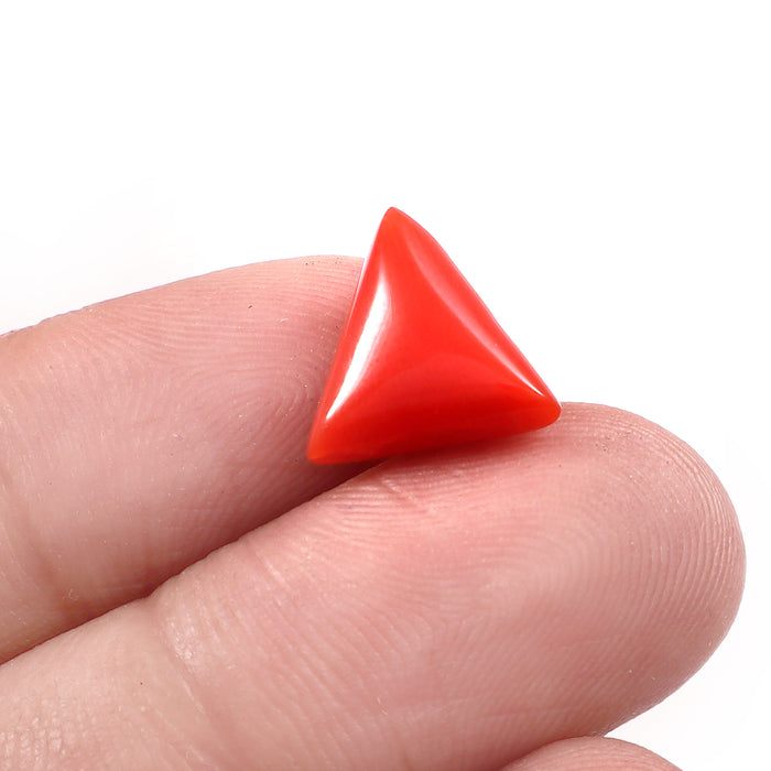 Natural Italian Red Coral Moonga Gemstone 4.50 Carat 5.00 Ratti (With Certificate)