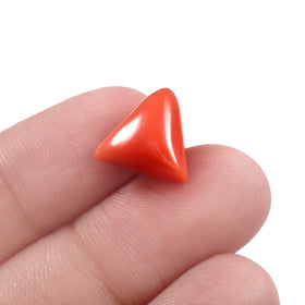 Natural Italian Red Coral Moonga Gemstone 6.18 Carat 6.86 Ratti (With Certificate)