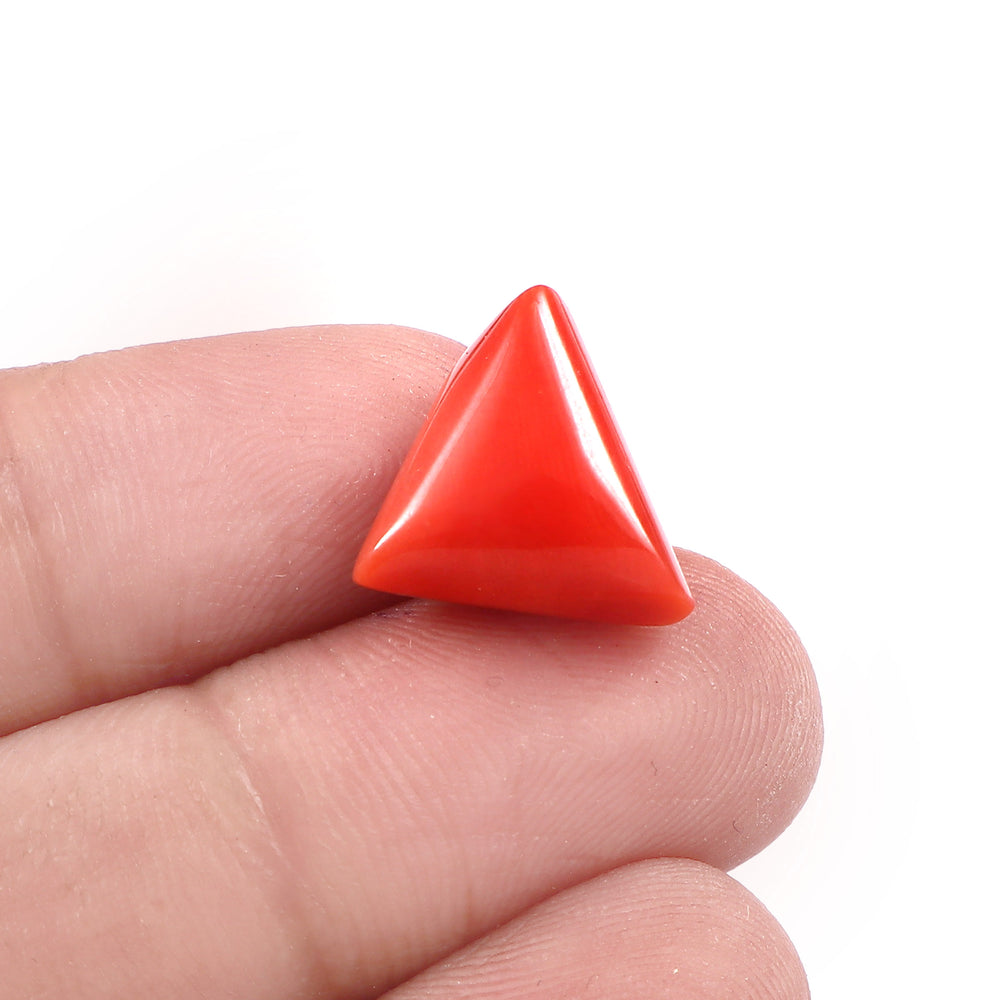 Natural Italian Red Coral Moonga Gemstone 8.15 Carat 9.05 Ratti (With Certificate)